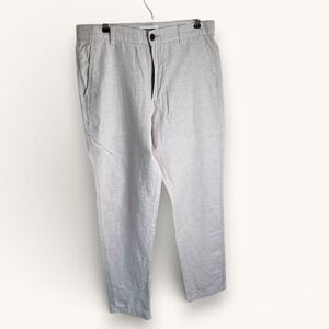 Jack & Jones Tapered Fit Linen Chino Pants | Modern Classic | Khaki | 30x32 NWT